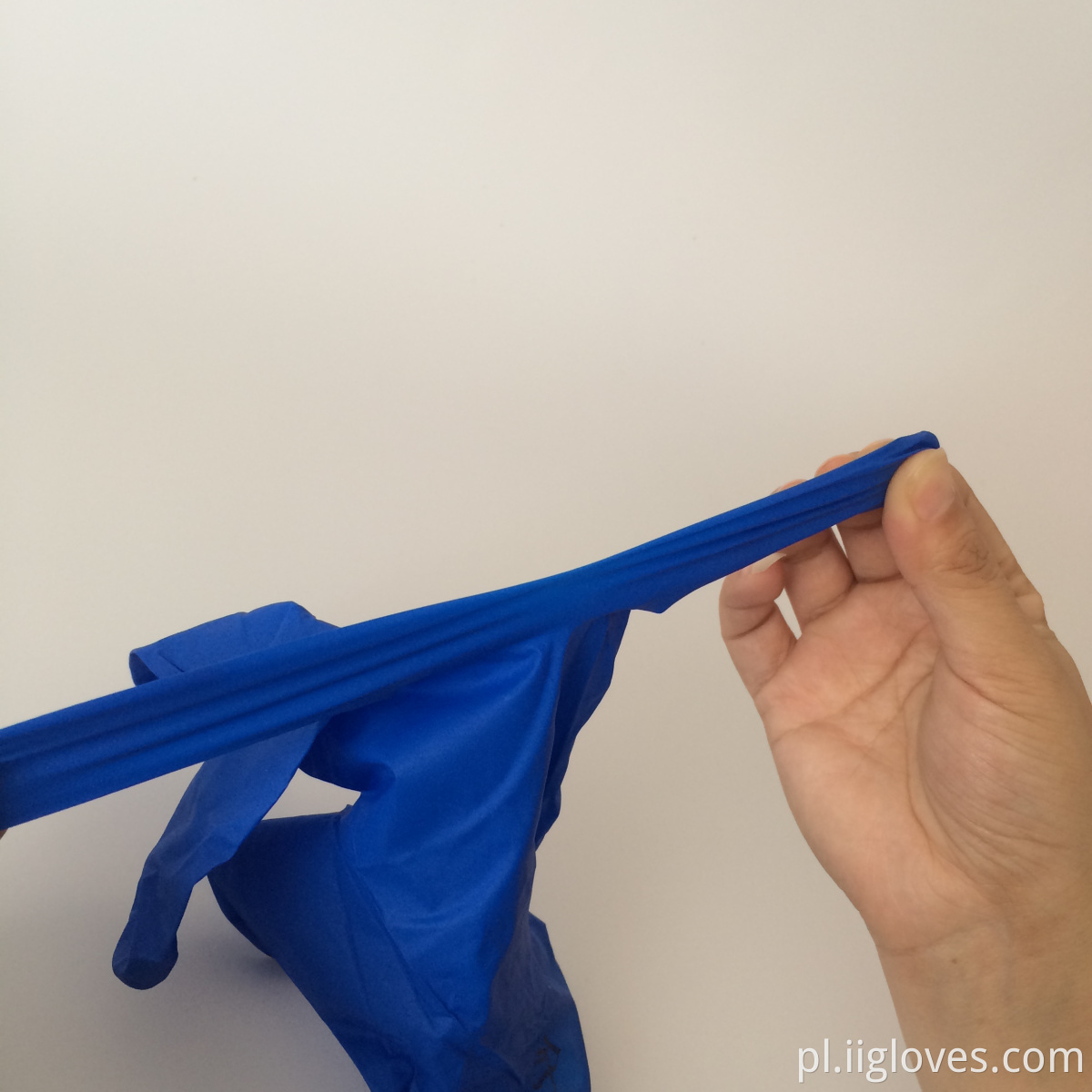 Niebieskie hurtowe rękawiczki nitrylowe bez niebieskiego proszku z wysokiej jakości jednorazowe rękawiczki nitrylowe